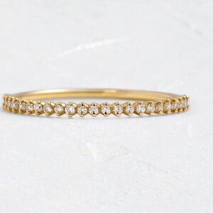 Brand New 14K Gold Diamond Band - Melanie Casey - Petite Stackable Wedding Ring
